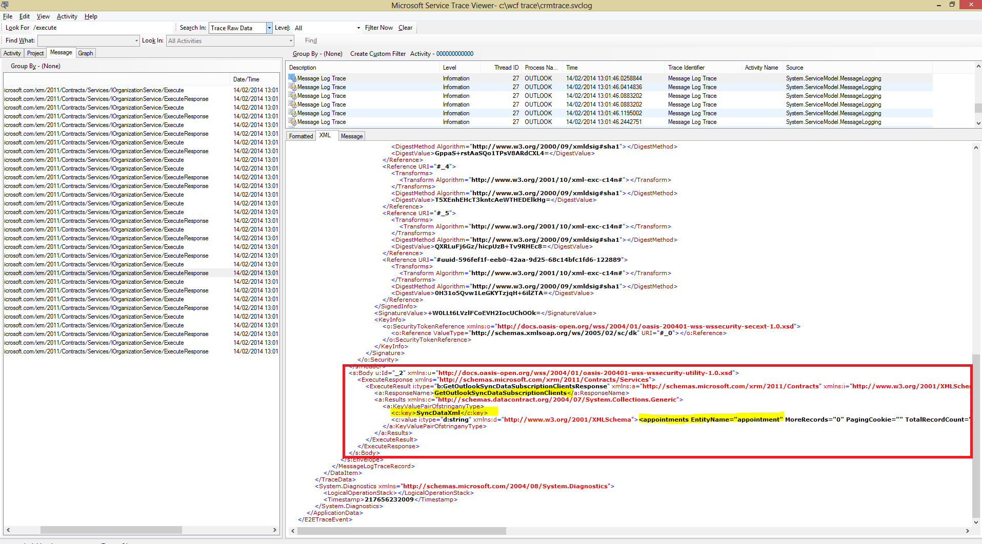 Tracing Network Traffic Between the Outlook Plugin and Dynamics CRM ...